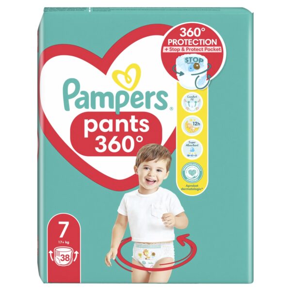 PAMPERS Pants, bugyipelenka, méret: 7, 38 db