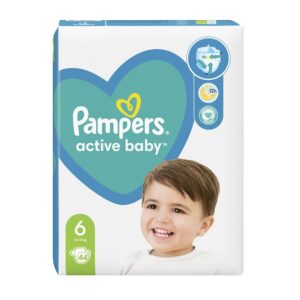 PAMPERS Active Baby, pelenka, méret: 6, 44 db