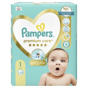 PAMPERS Premium Care, pelenka, méret: 1, 72 db