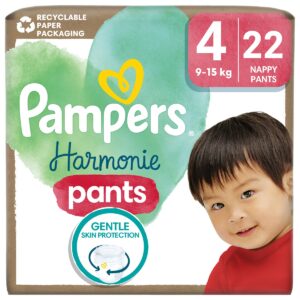 PAMPERS Harmonie Baby, bugyipelenka, méret: 4, 22 db