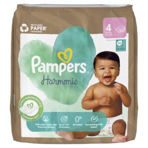 PAMPERS Harmonie Baby, pelenka, méret: 4, 24 db